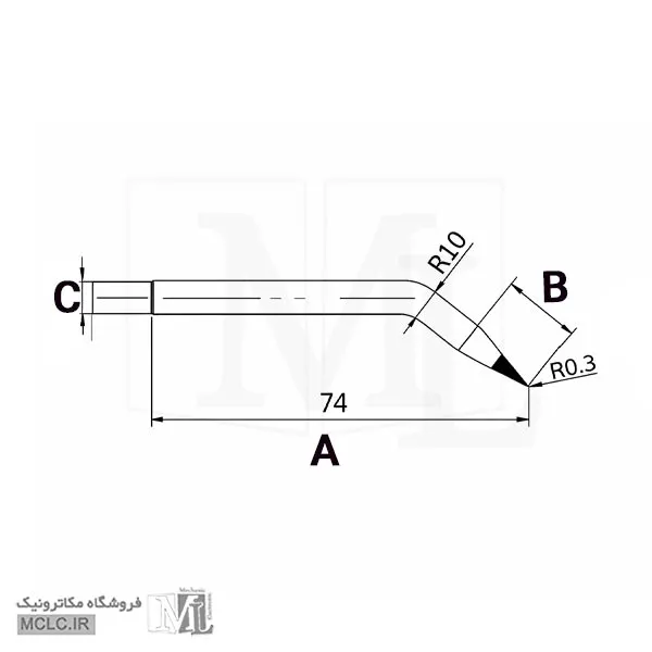ابعاد نوک یدکی هویه تفنگی سومو SM-125
