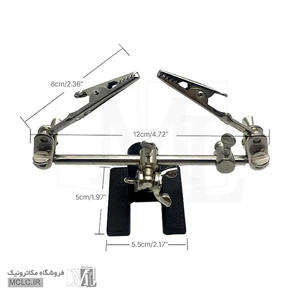 ابعاد گیره مونتاژ ZD-10F