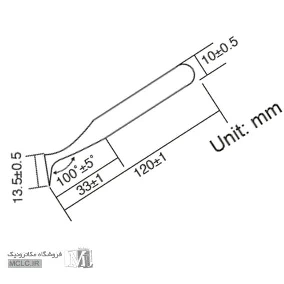 ابعاد پنس کاتری پروسکیت 1PK-110T