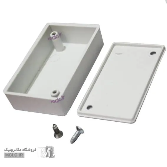تصویر داخلی باکس پلاستیکی پیچ دار 5.5x3X1 سفید