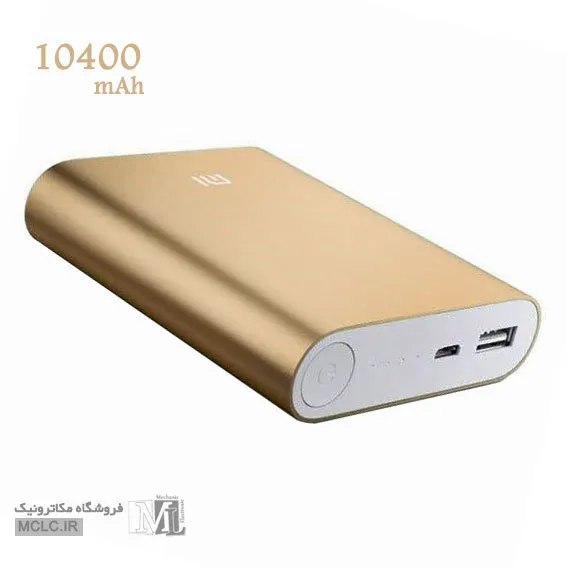 قاب یا کاور پاور بانک با پورت USB و MINI USB طلایی